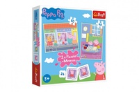 Puzzle 2v1 + Pexeso Peppa Pig