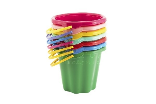 Kbelík na písek plastový různé barvy 19cm