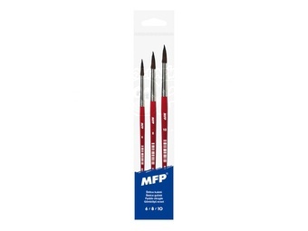 MFP Sada kulatých štětců č.6,8,10