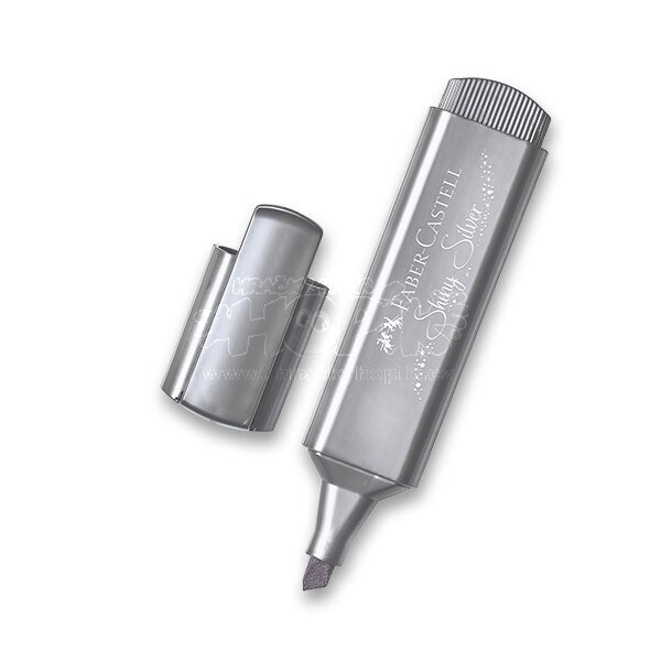 Zvýrazňovač Faber-Castell Textliner 46 Metallic metalický stříbrný