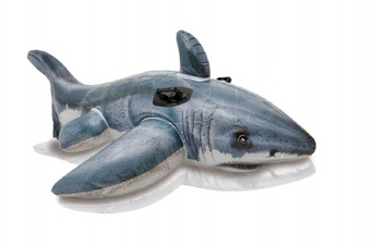 Intex Žralok bílý nafukovací s úchyty 173 x 107cm
