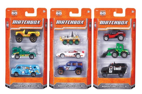 Mattel Matchbox Auto Angličák sada 3ks