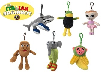 Přívěsek plyšový Brainrot 10cm různé druhy