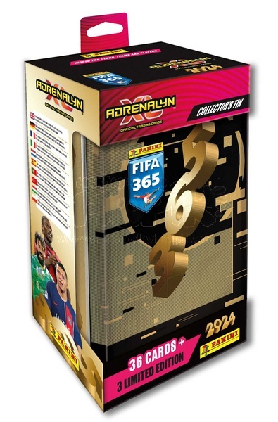 Panini Sběratelské karty FIFA 365 2023/2024 ADRENALYN plechová krabička