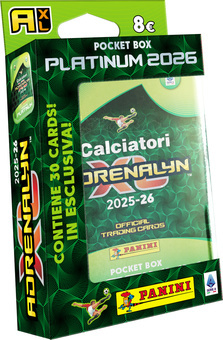 SERIE A 2025/2026 - ADRENALYN karty - plechová krabička (pocket)