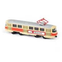 Tramvaj Tatra T3 česká kovová 16cm I LOVE PRAGUE retro