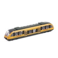 Vlak žlutý RegioJet kovový na volný chod