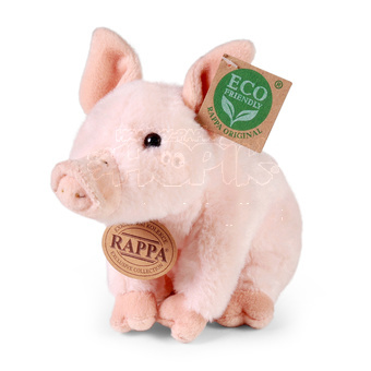 Plyšové Prase sedící 18cm eco-friendly prasátko
