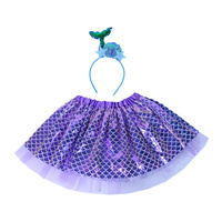 Dětský kostým Tutu sukně s čelenkou Mořská panna
