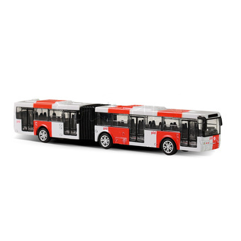 Kovový autobus PID Praha červený 18 cm