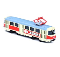 Rappa Tramvaj kovová 16cm I Love Brno na zpětný chod