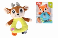 Plyšové chrastítko ABC zvířátko Forest Friends 19cm, 2 druhy