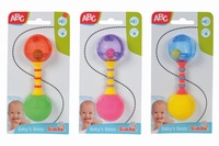 První chrastítko ABC 13,5cm různé barvy