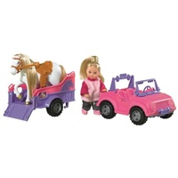 Simba Panenka Evička s džípem a přívěsem pro koně