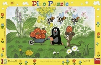 Dino Deskové Puzzle Krtek na výletě 15 dílků