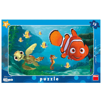 Dino Deskové Puzzle Nemo a želva 15 dílků
