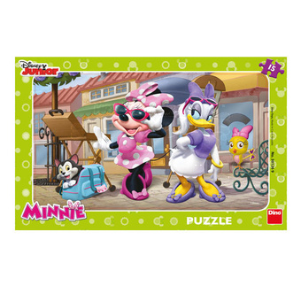 Dino Deskové Puzzle Minnie na Montmartru 15 dílků