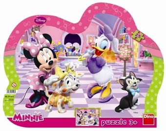 Dino Deskové Puzzle Minnie a mazlíčci 25 dílků