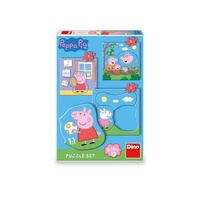 Dino Baby Puzzle Peppa Pig Rodina 3-5 dílků