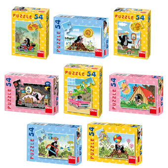 Dino Minipuzzle 54d Krteček různé druhy