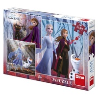 Dino Puzzle Ledové království Frozen II. 3x55 dílků