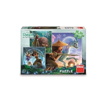 Dino Puzzle Raya a kamarádi 3x55 dílků