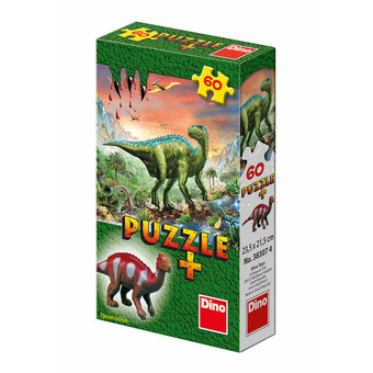 Dino Puzzle Dinosauři + figurka 60 dílků