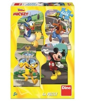 Dino Puzzle Mickey ve městě 4x54 dílků