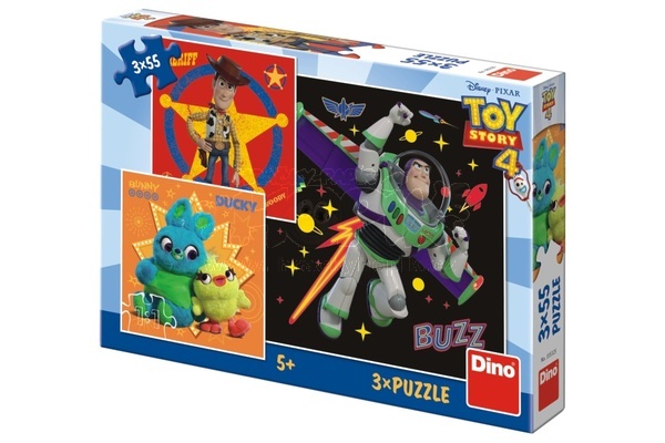 Dino Puzzle Toy Story 4 3x55 dílků