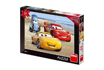 Dino Puzzle Cars 3 Na Pláži 24 dílků
