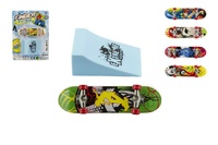 Skateboard prstový s rampou plast 10cm různé barvy