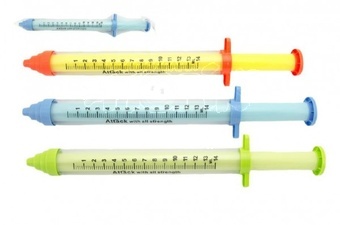 Vodní trubice stříkačka plast různé barvy 55cm
