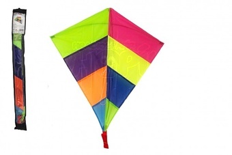 Létající Drak barevný nylon 88x81cm
