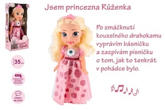 Panenka Princezna Růženka česky mluvící 35cm