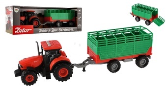 Traktor Zetor s vlekem plastový 36cm