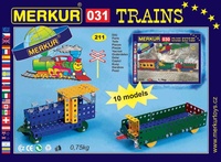 Stavebnice MERKUR 031 Železniční modely vlak 10 modelů