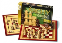 Dřevěné Šachy dáma mlýn společenská hra