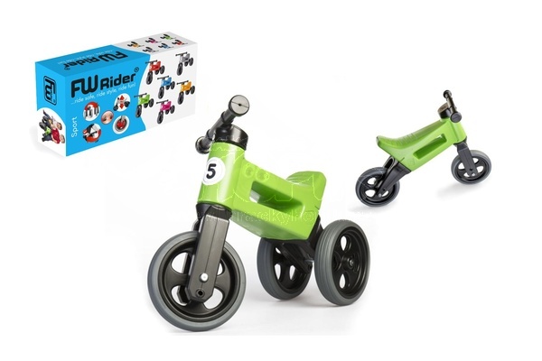 Odrážedlo FUNNY WHEELS Rider Sport zelené 2v1