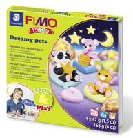 Sada Fimo kids Form & Play Zasnění mazlíčci