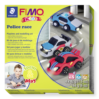 Sada Fimo kids Form & Play Policejní auta