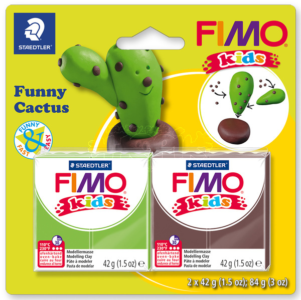 Sada Fimo kids Funny Kaktus