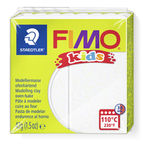 Modelovací hmota Fimo kids 42g bílá se třpytkami