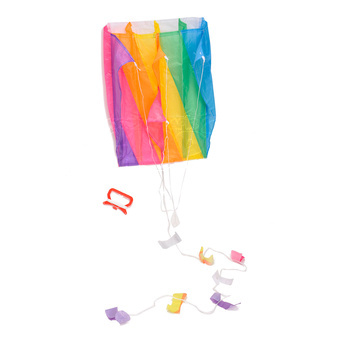 Létající Drak různé barvy nylon v plastovém sáčku 60x51 cm