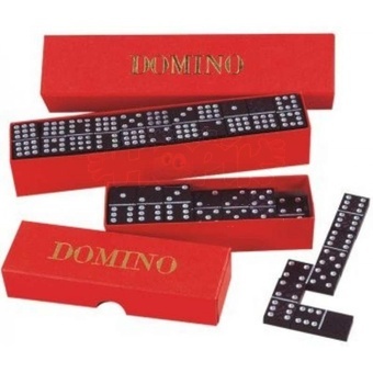 Detoa Domino společenská hra dřevo 28ks v krabičce