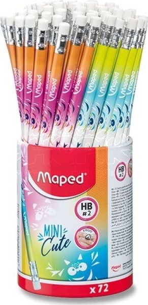 Maped Tužka s gumou trojhranná Mini Cute HB č. 2 různé barvy