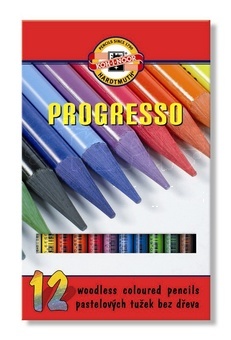 Koh-I-Noor Pastelky Progresso 12 barev 8756