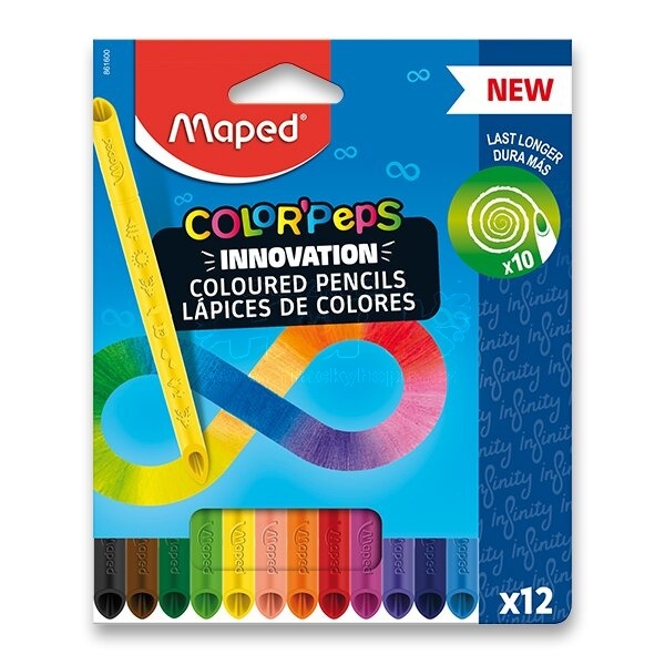 Pastelky Maped Color Peps Infinity 12 barev