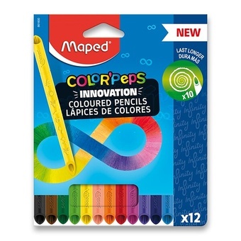 Pastelky Maped Color Peps Infinity 12 barev