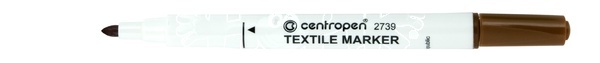 Centropen Fix na textil 2739 hnědý