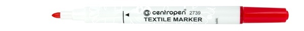 Centropen Fix na textil 2739 červený